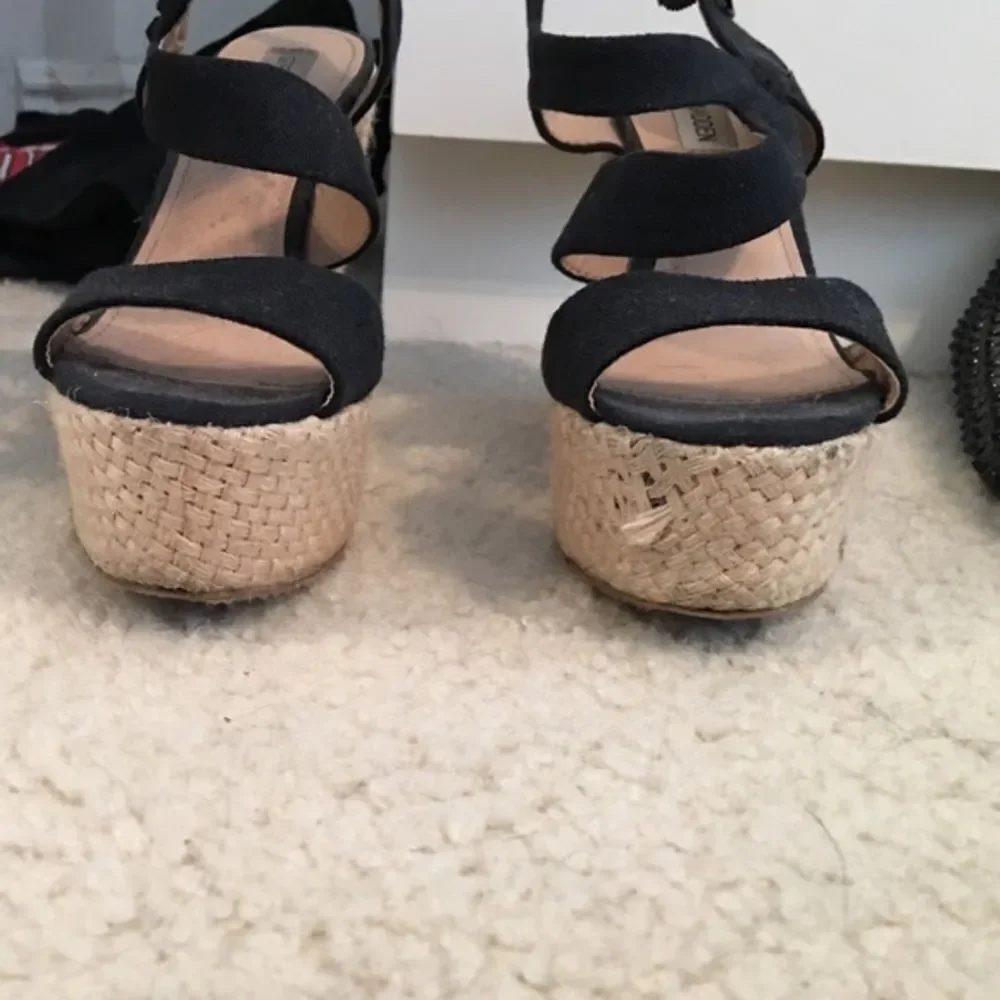 Steve Madden - Black Wedge - Size 8 - Worn Twice